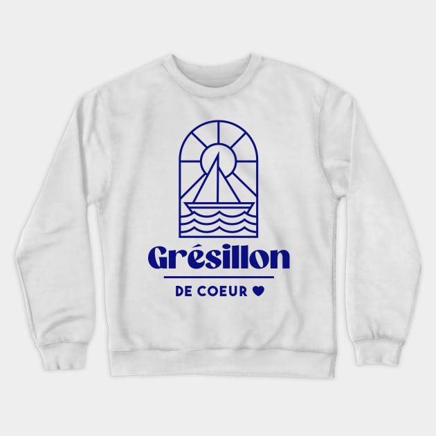 Heart cricket - Brittany Morbihan 56 Sea Ile de Groix Crewneck Sweatshirt by Tanguy44